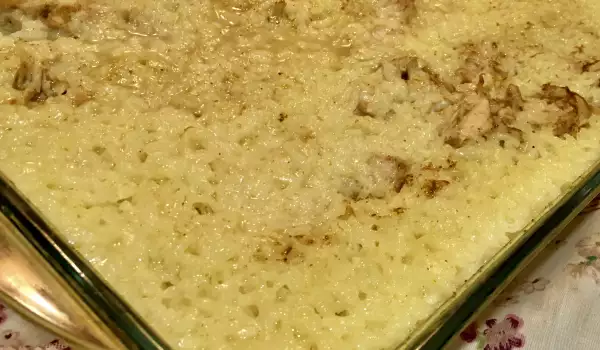 Ароматно пиле с ориз на фурна