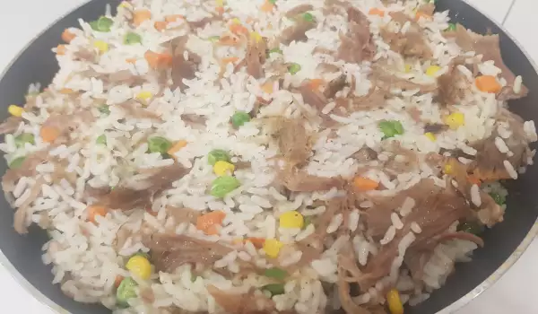 Ориз на тиган с месо
