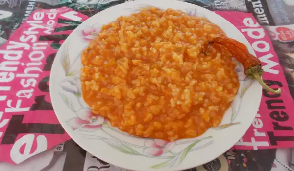 Вкусен ориз с домати