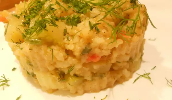 Ориз с тиквички и картофи