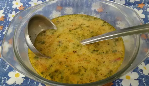 Пъстра зеленчукова супа с тиква