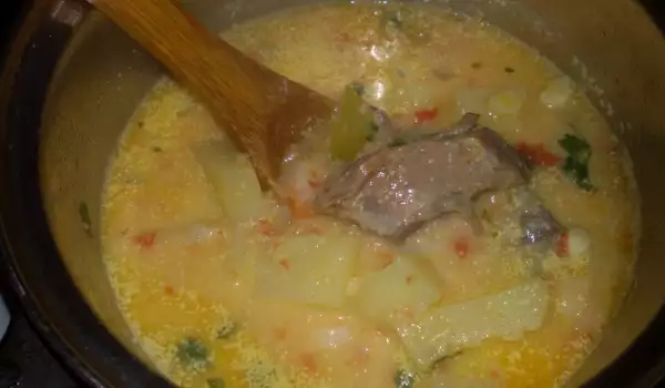 Патешка супа с кускус