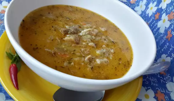 Супа от патешки маншони със зелев сок