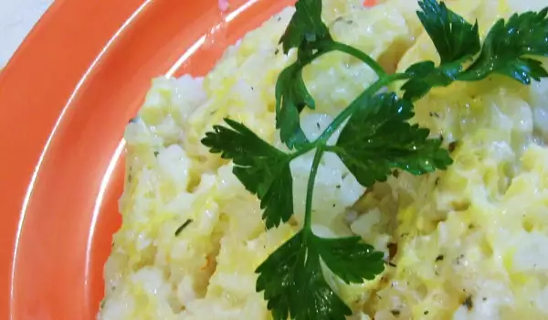 Печен ориз с яйца