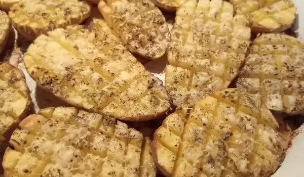 Печени картофи с пармезанова коричка