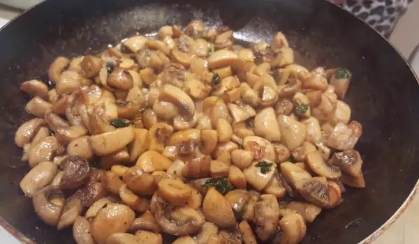 Печурки в масло на тиган