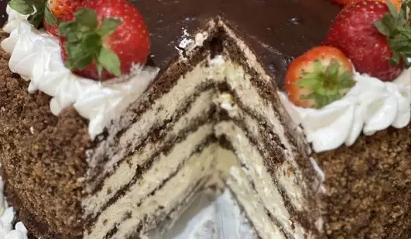 Перфектна сметанова торта с ягоди