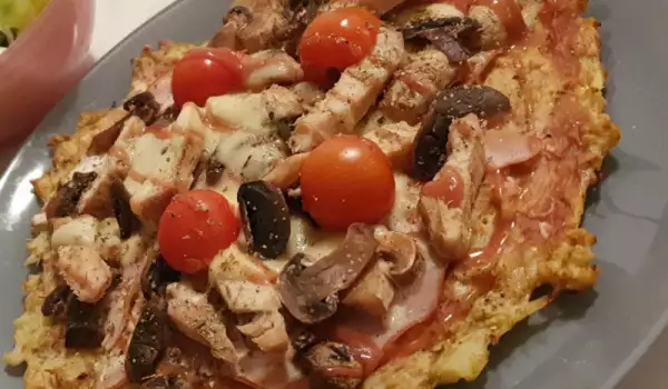 Пица без брашно с блат от карфиол