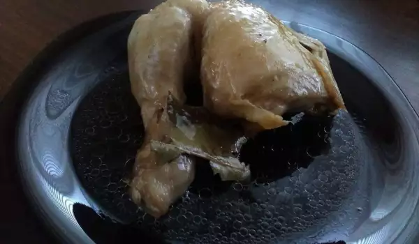 Пиле в буркан
