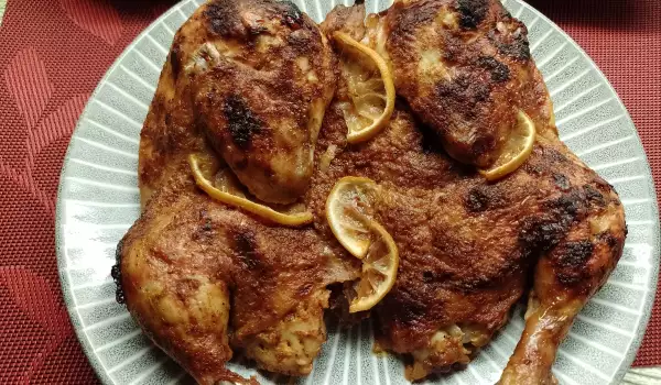 Печено мариновано пиле по испански