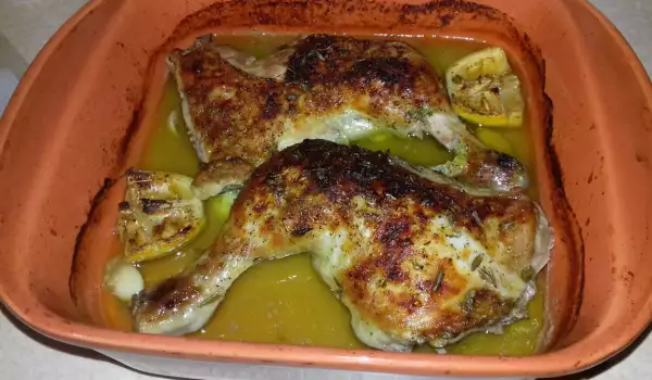 Пилешки бутчета с хрупкава коричка и цитрусов сос