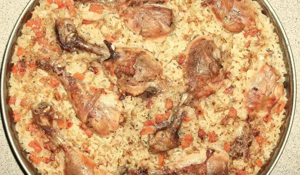 Ориз с пилешки бутчета по възможно най-вкусния начин