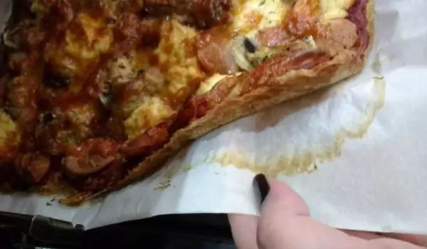 Здравословна пица с блат от киноа