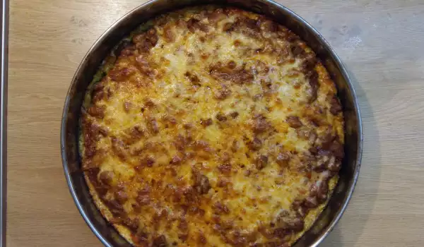 Пица Болонезе от тиквички