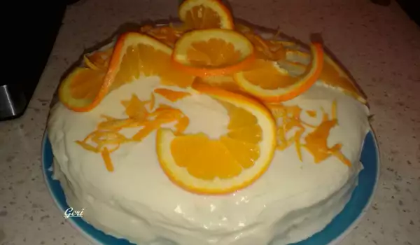 Портокалова торта със сироп