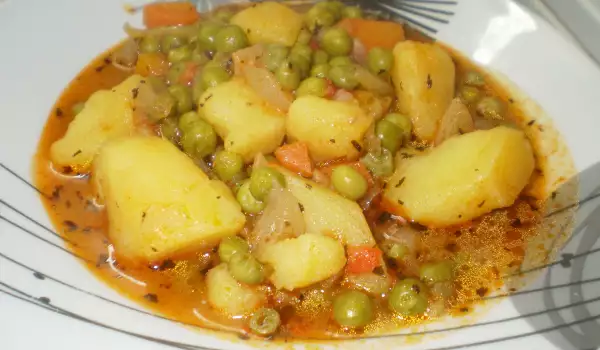 Манджа с грах и картофи