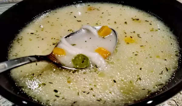 Постна зеленчукова супа с три зеленчука