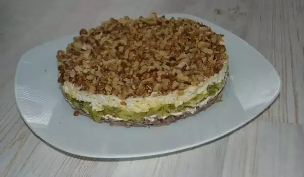 Празнична солена торта - салата