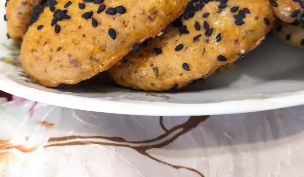 Солени бисквити с брашно от просо, чия и черен сусам