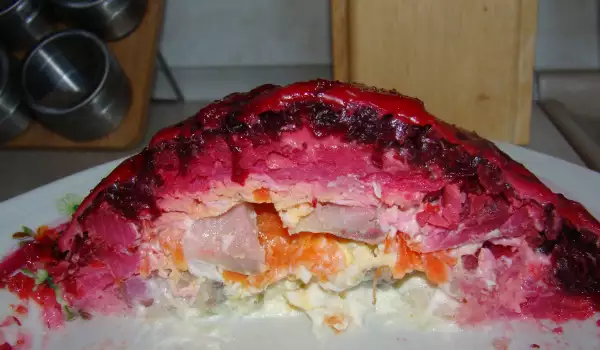 Пурпурна солена торта