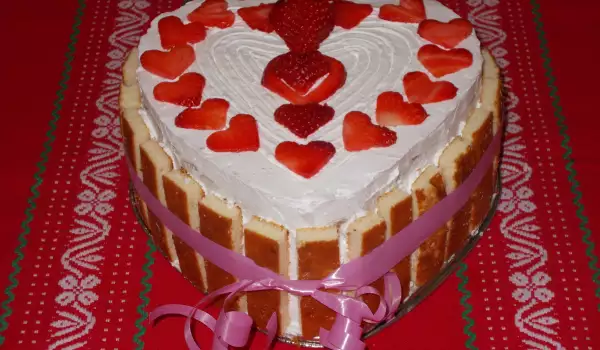 Ягодова торта за Свети Валентин