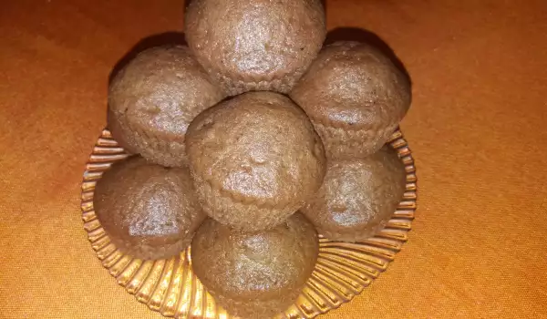 Какаови мъфини с ръжено брашно