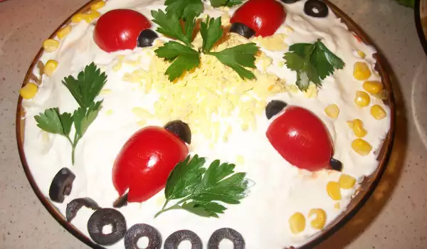 Редена салата с яйца и картофи