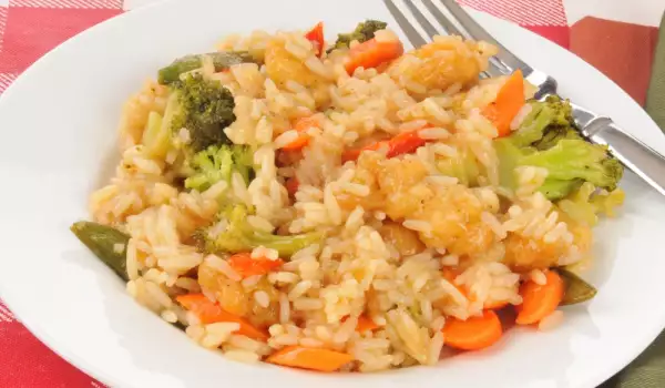 Постен ориз със зеленчуци за вталяване