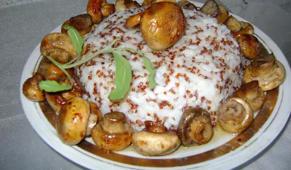 Печурки с ориз и киноа