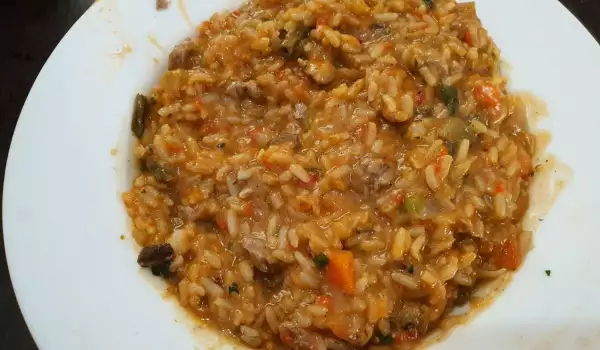 Ориз с пуешко и зеленчуци