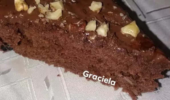 Страхотен кекс с шоколадова глазура
