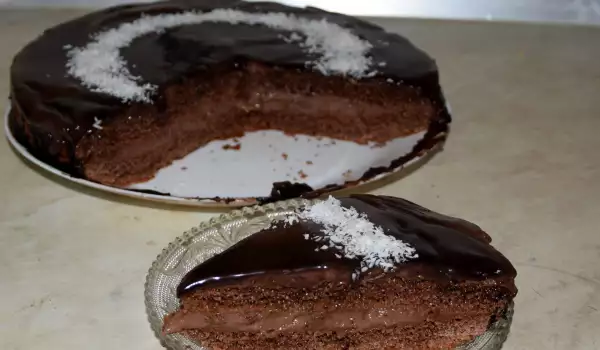 Шоколадова торта с кокос
