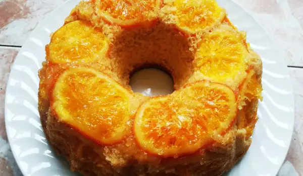 Разкошен портокалов кейк със сироп