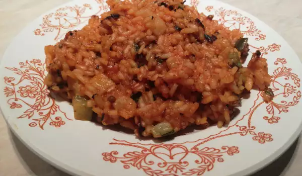 Скариди с ориз и тиквички