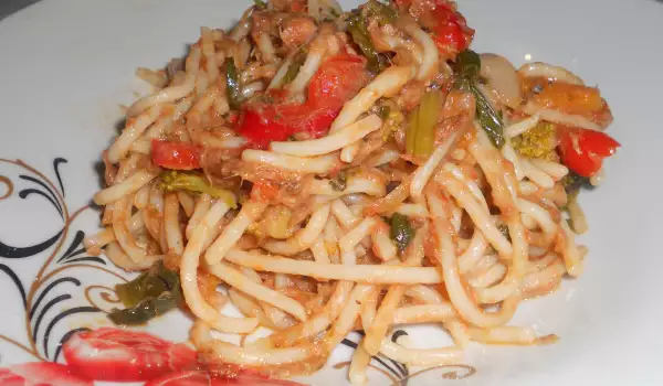 Постни спагети без месо