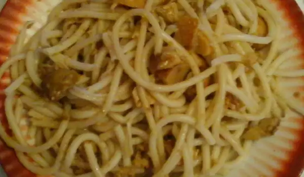 Спагети Aglio e Olio с подобрения