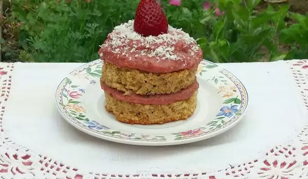Мини ягодова тортичка с кокос и мед