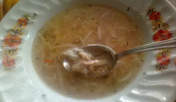 Супа с агнешко месо и фиде