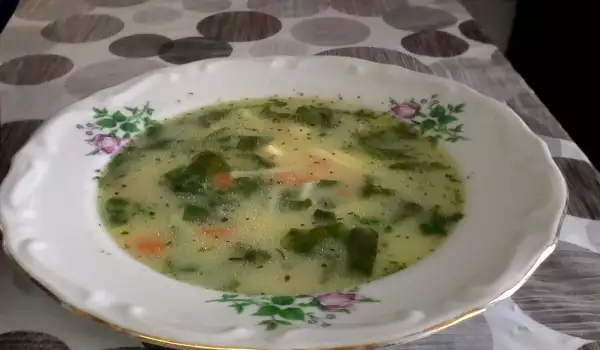 Супа от картофи и спанак