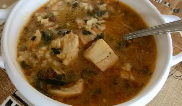 Супа от коприва с месо