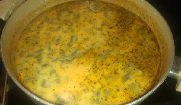 Пролетна супичка от лапад и сирене