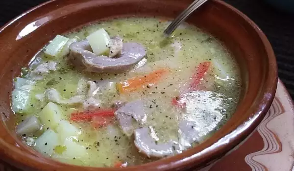 Пилешка супа с воденички