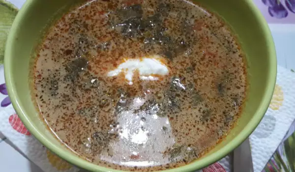 Супа с лапад и спанак