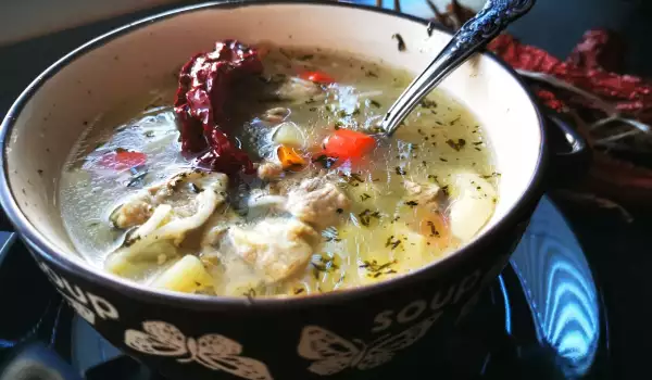 Уникална супа със свински бекон и зелева чорба