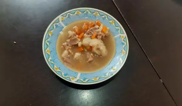 Супа с телешко и карфиол