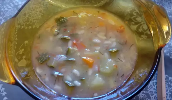 Супа с тиквички и ориз