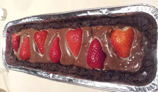 Шоколадов тарт с хрупкав блат и с ягоди