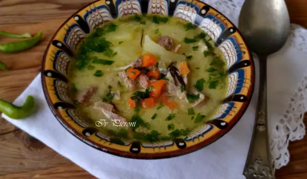Домашна телешка супа