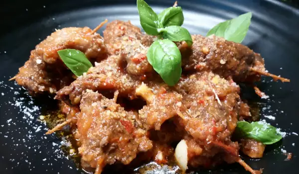 Италианско телешко рагу с доматен сос и паста