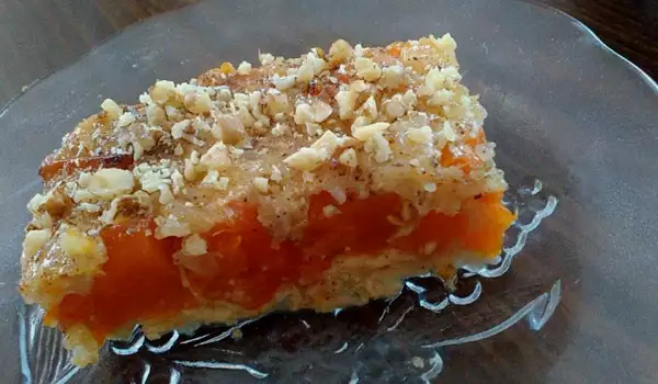 Десерт от тиква с ориз и крем карамел
